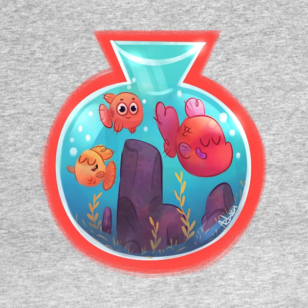 Happy Fishbowl buddies by azbeen